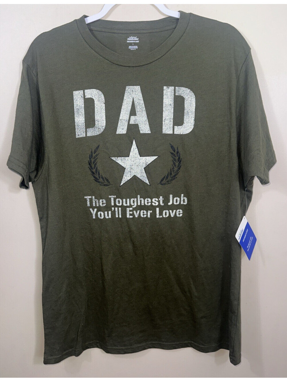 New Mens Dad The Toughest Job T Shirt Size Large